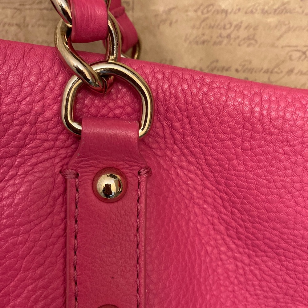 Kate Spade Hot Pink Leather Chain Straps Handbag - Picture 9 of 16